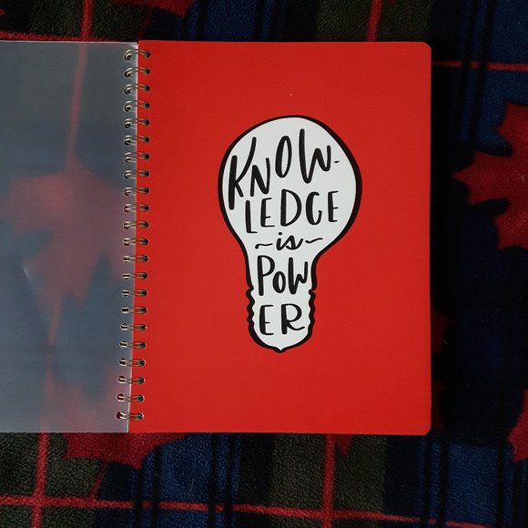 🌸 3 for $20 🌸 Large Notebook (A4) "Knowledge is Power" - Picture 3 of 8